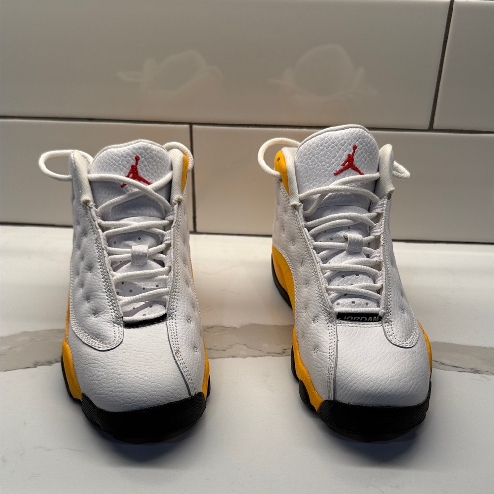 Jordan Kids Sneakers White Yellow Black